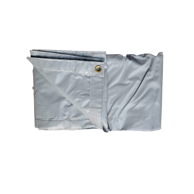 Xtarps -  6 x 8 - Gray Color Heavy Duty Waterproof Vinyl Tarp For Equipment Cover, Hay Cover, Ground Cover, Erosion Controll, Roof Cover, Sports Field Cover, Shelter Cover, Kennel Cover, etc.