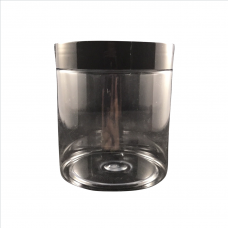 16 oz Pet Jar, Clear, Caps included, Box of 18 sets