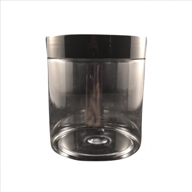 16 oz Pet Jar, Clear, Caps included, Box of 18 sets