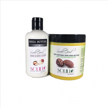 SmellGood - 8oz Yellow Shea Butter + 8oz Shea Butter Lotion Combo