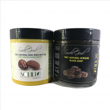 SmellGood - 16oz Yellow Shea Butter + 16oz Black Soap Paste Combo