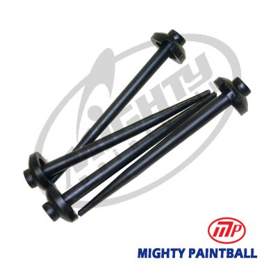 Plastic pegs for bunker tiedown