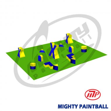 Practice Field Setup D - 13 Smart-Bunkers 