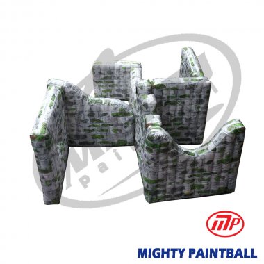 scenario bunker - Wall Combo 14 - Equilateral Cross Shape 