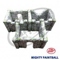 scenario bunker - Walls  Combo 03- 3 Boxes Shape 